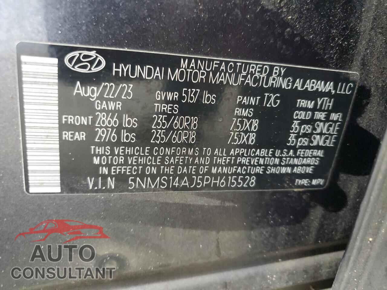HYUNDAI SANTA FE 2023 - 5NMS14AJ5PH615528