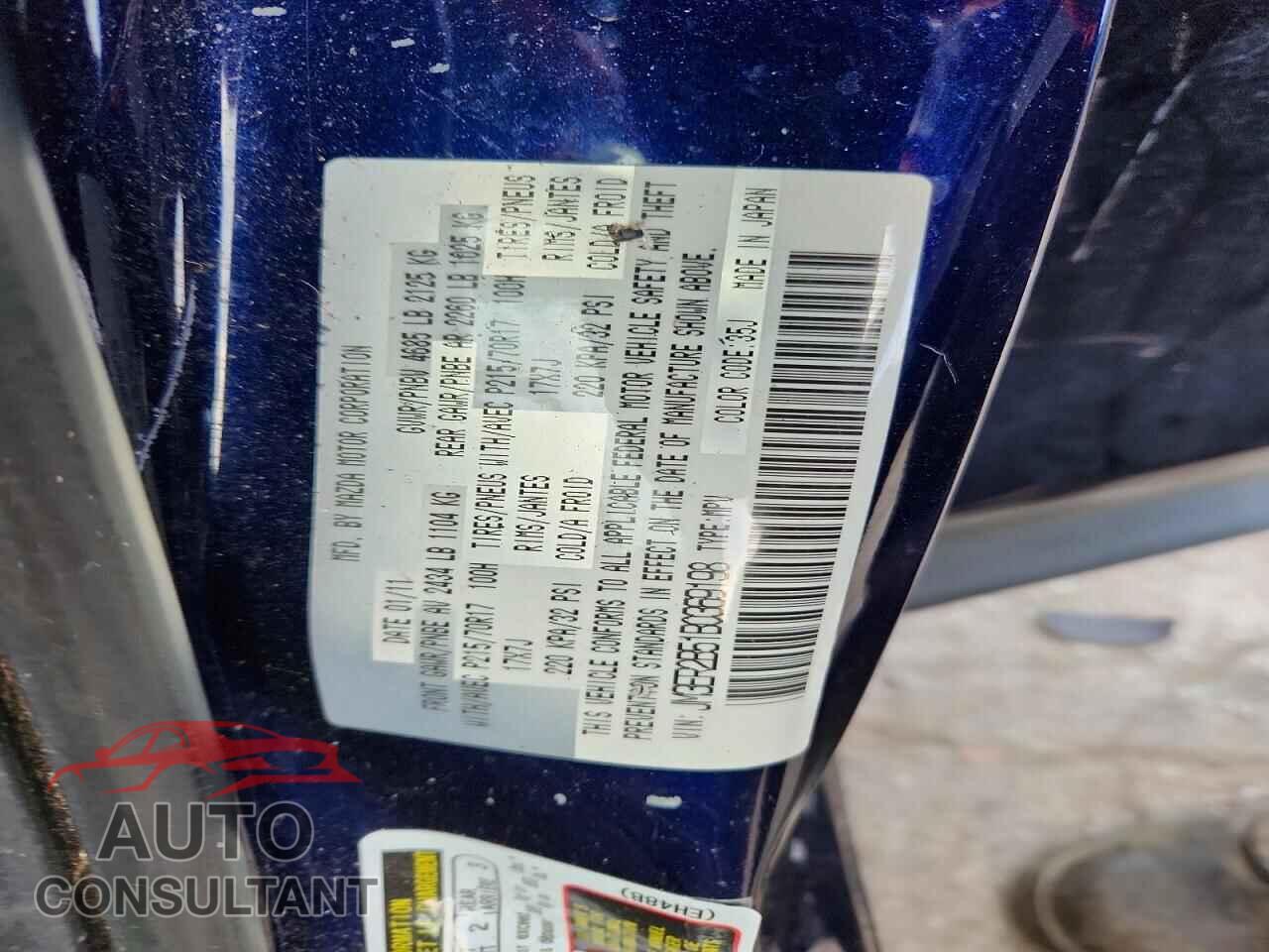 MAZDA CX-7 2011 - JM3ER2B51B0369198