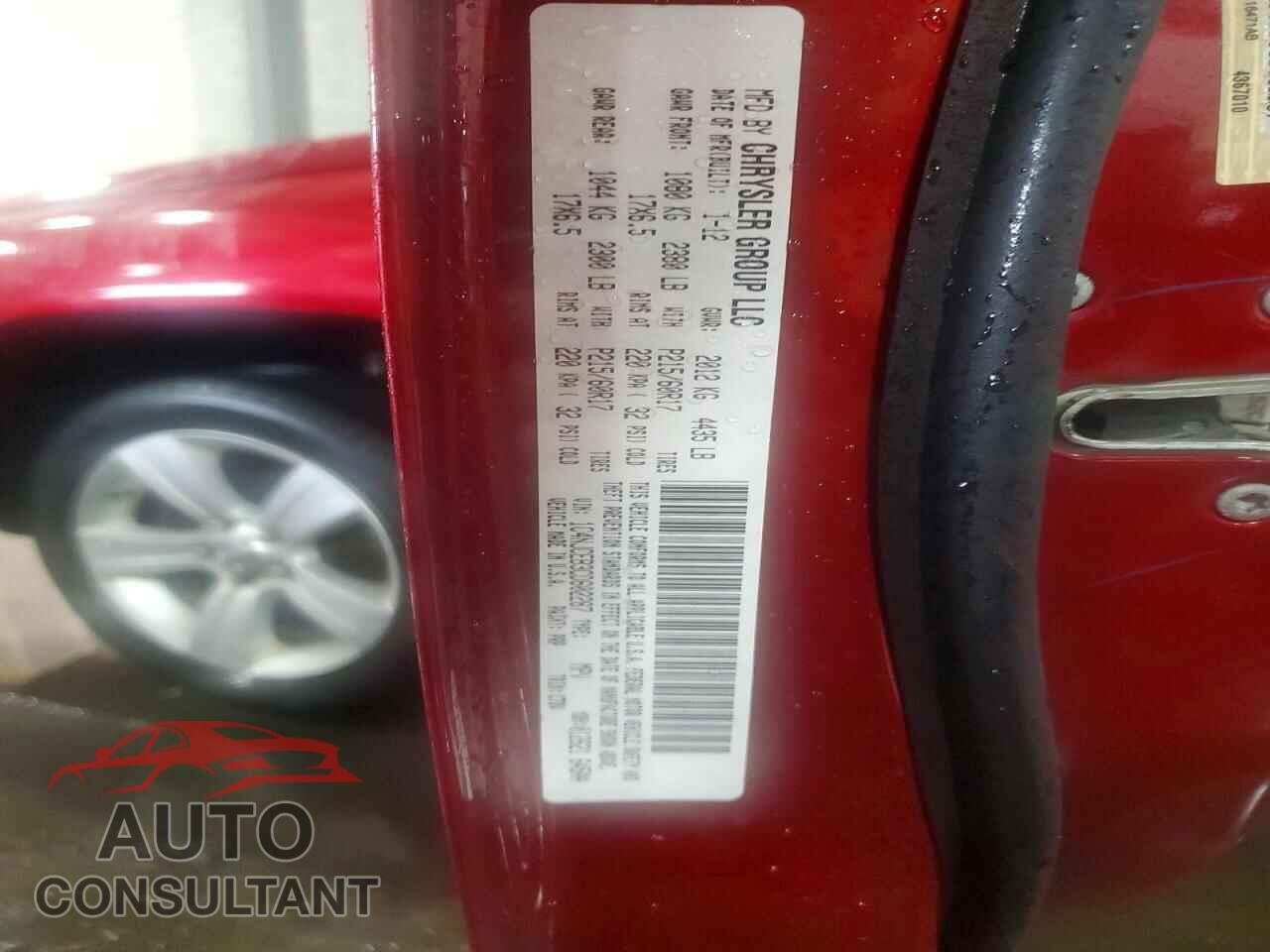 JEEP COMPASS 2012 - 1C4NJCEB3CD602287