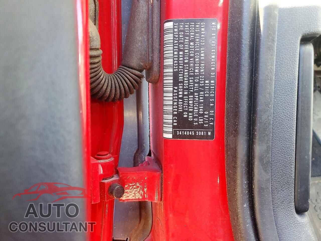 VOLKSWAGEN BEETLE 2014 - 3VW5P7AT8EM804325