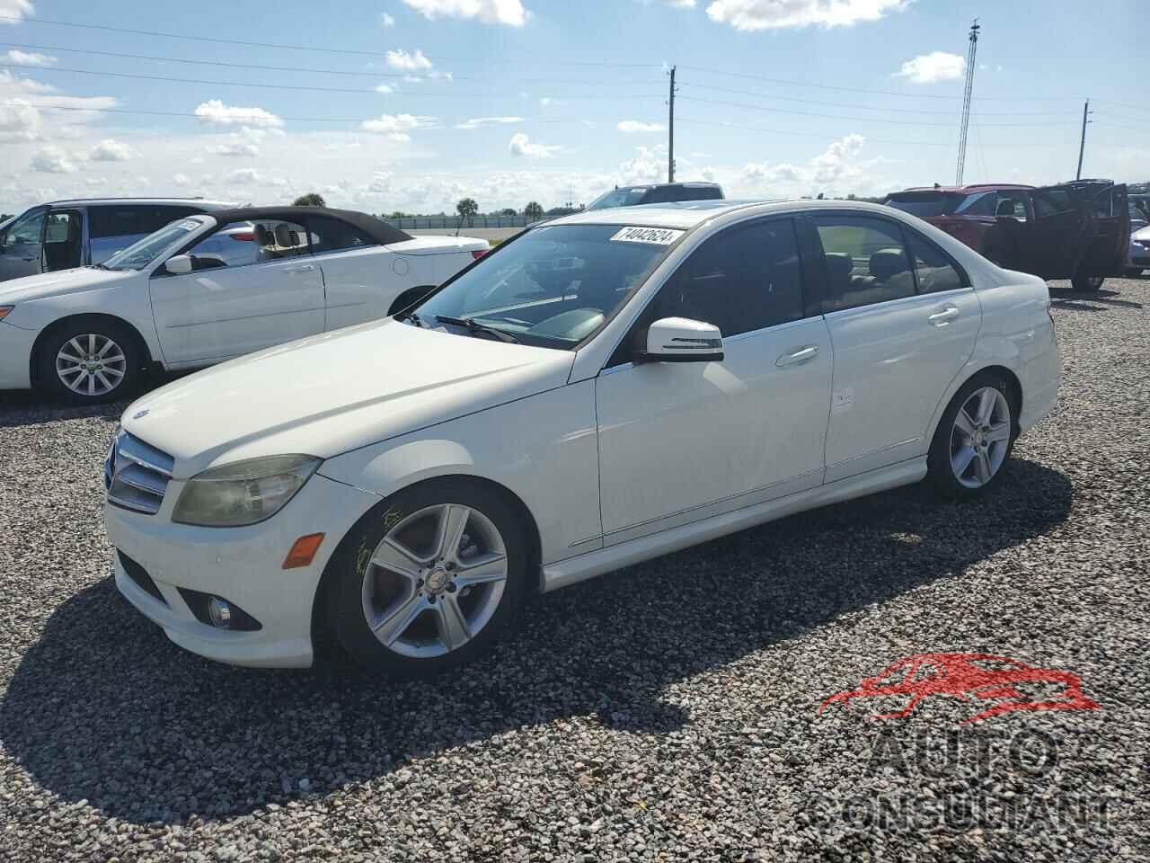 MERCEDES-BENZ C-CLASS 2010 - WDDGF8BB7AR125106