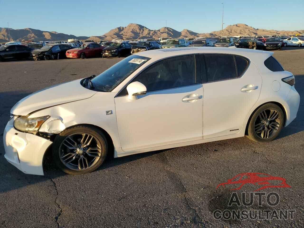 LEXUS CT 200 2012 - JTHKD5BH1C2047977