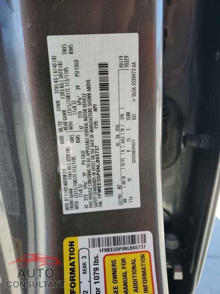 FORD BRONCO 2022 - 1FMEE5DP0NLB65737