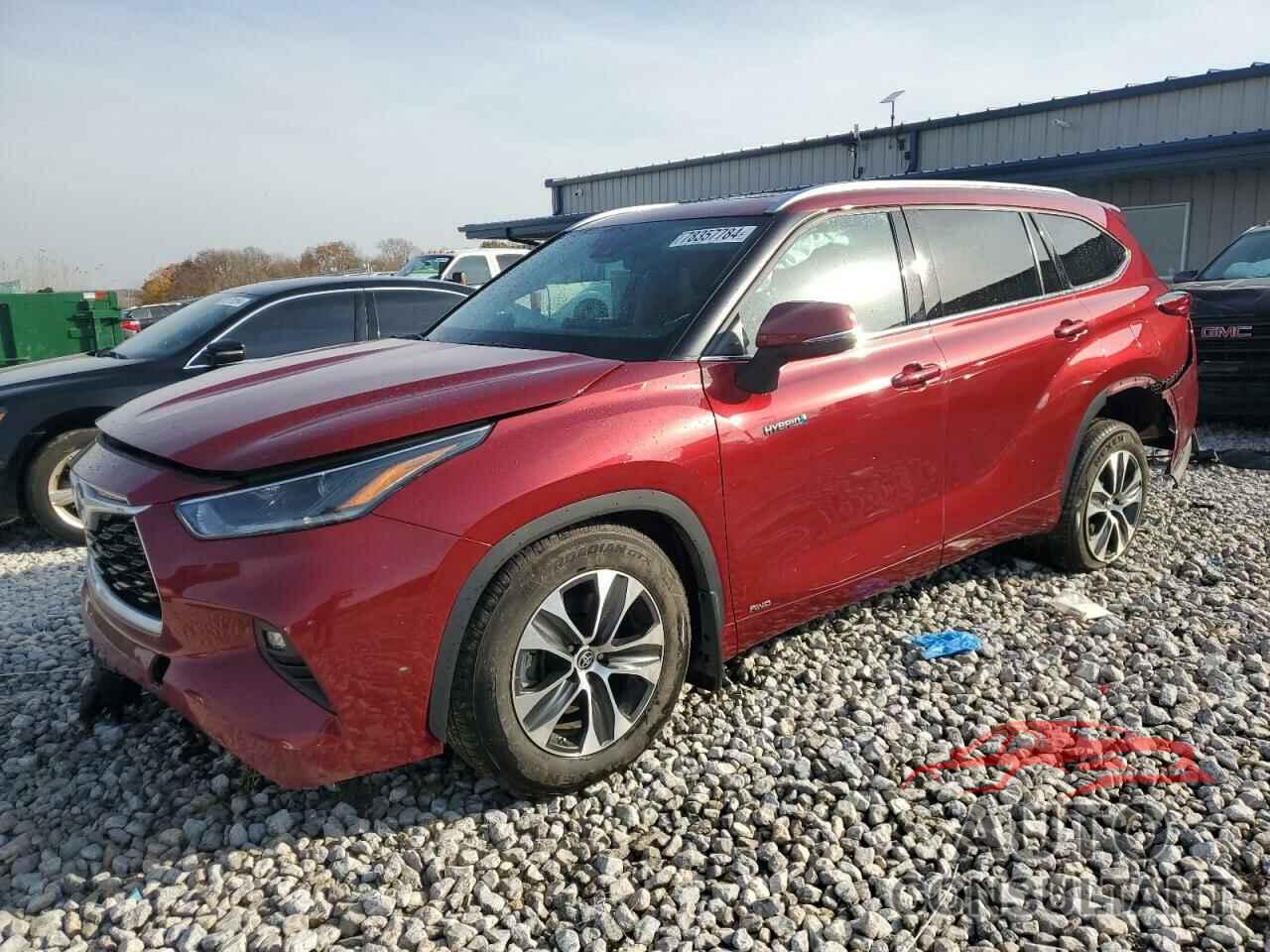 TOYOTA HIGHLANDER 2021 - 5TDHBRCH3MS537046