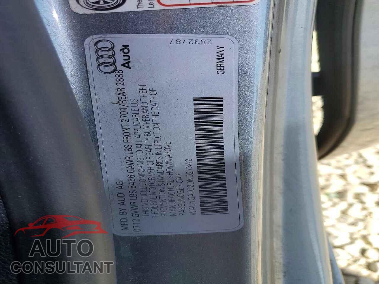 AUDI A7 2013 - WAUYGAFC2DN027342