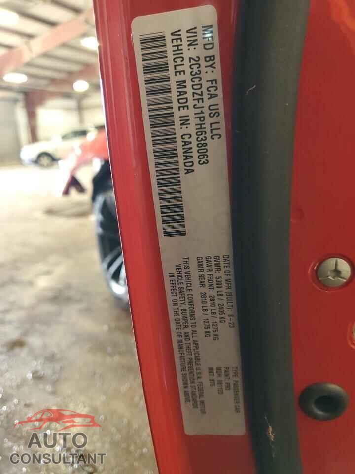 DODGE CHALLENGER 2023 - 2C3CDZFJ1PH638063