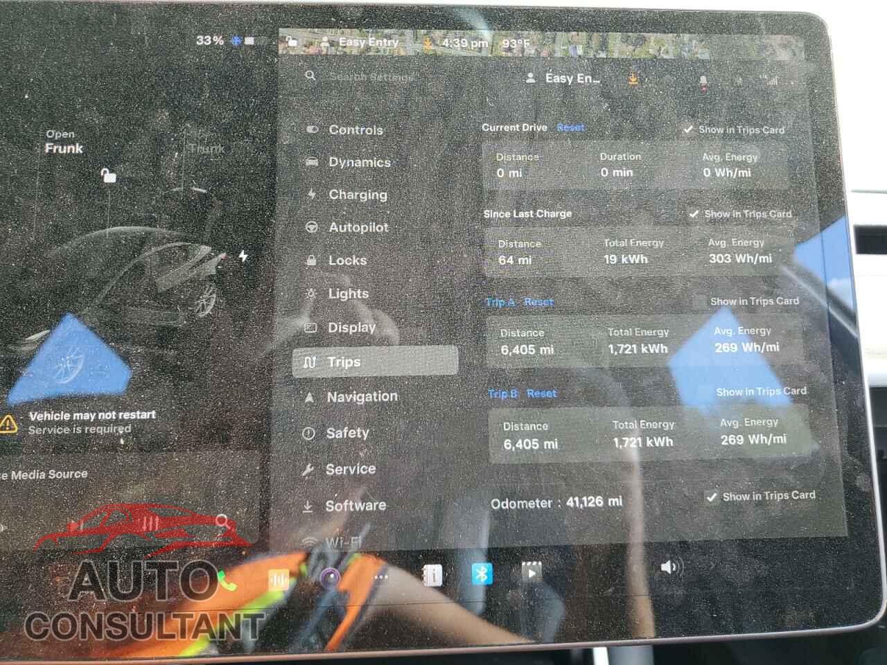 TESLA MODEL 3 2019 - 5YJ3E1EA9KF394916
