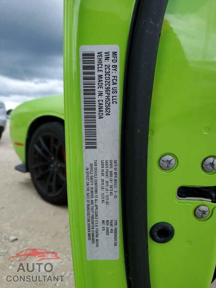 DODGE CHALLENGER 2023 - 2C3CDZC96PH525624