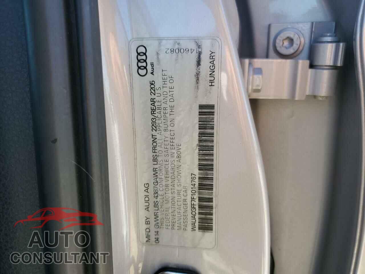 AUDI A3 2015 - WAUACGFF7F1014767