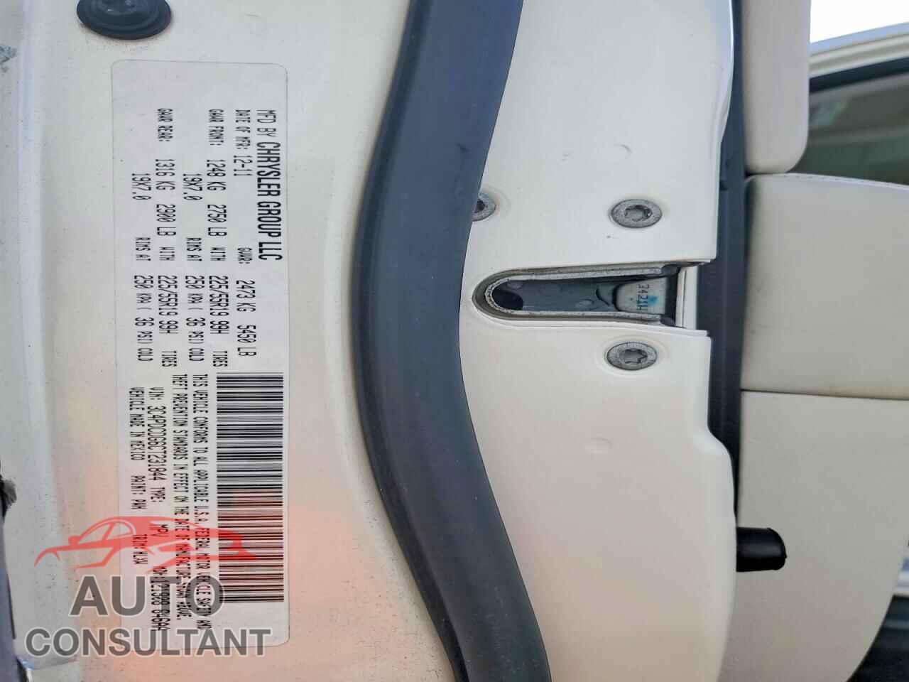 DODGE JOURNEY 2012 - 3C4PDCDG6CT231844