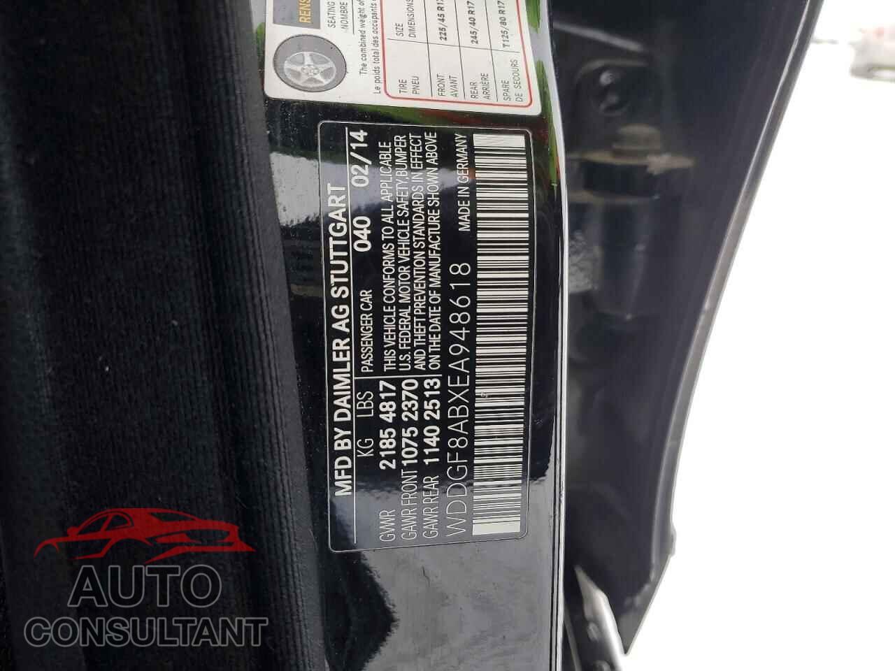 MERCEDES-BENZ C-CLASS 2014 - WDDGF8ABXEA948618