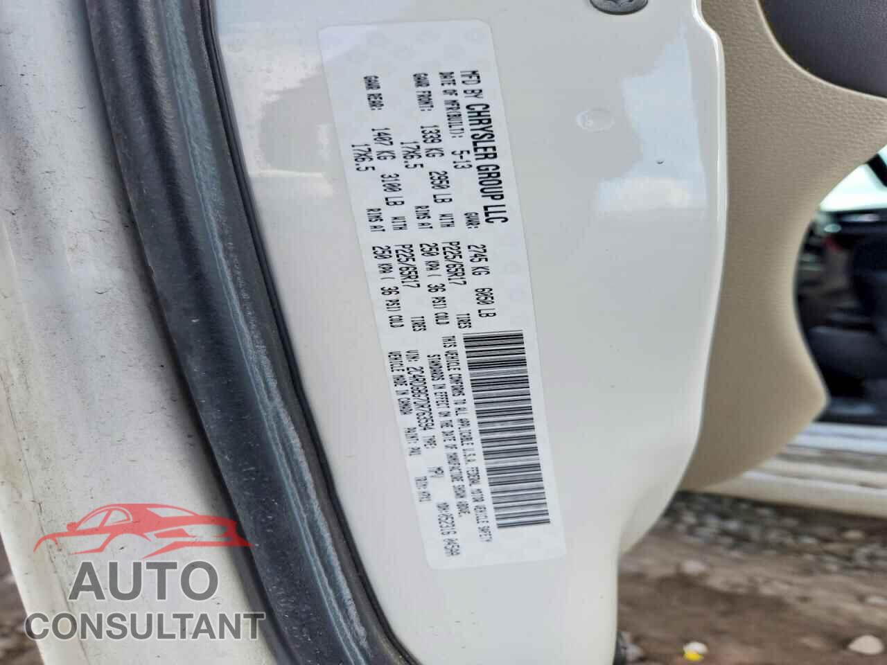 DODGE CARAVAN 2013 - 2C4RDGBG7DR763594