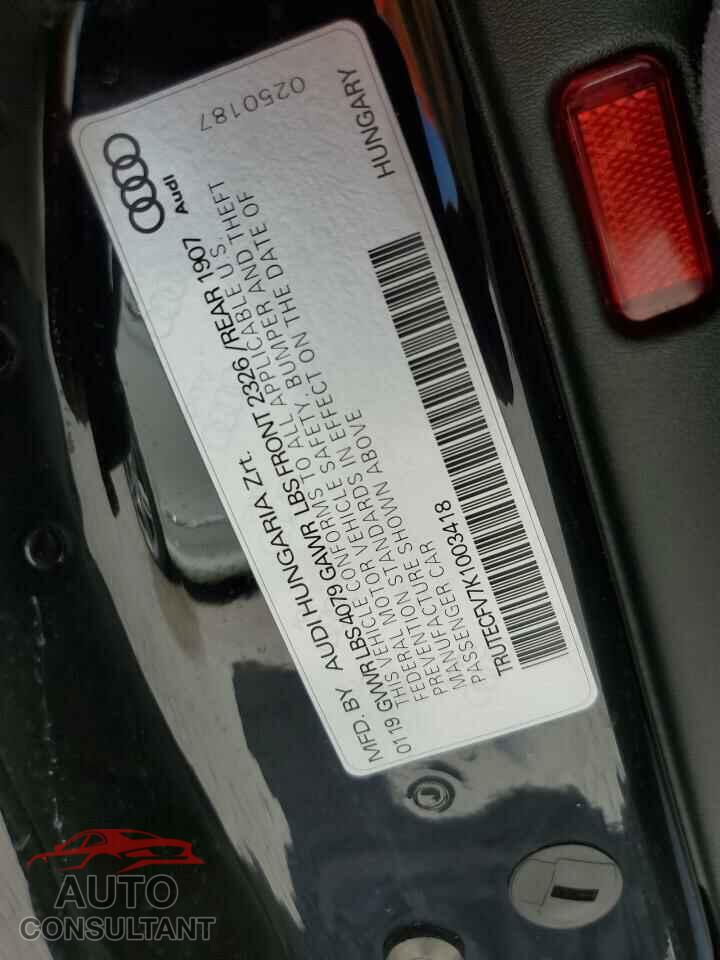 AUDI TT 2019 - TRUTECFV7K1003418
