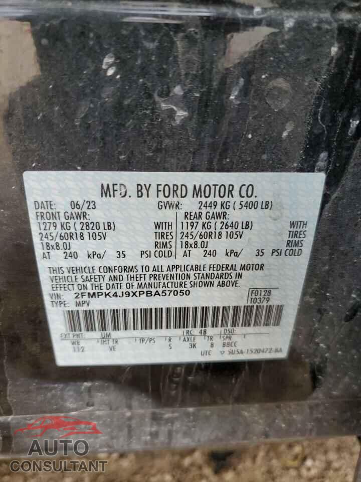 FORD EDGE 2023 - 2FMPK4J9XPBA57050