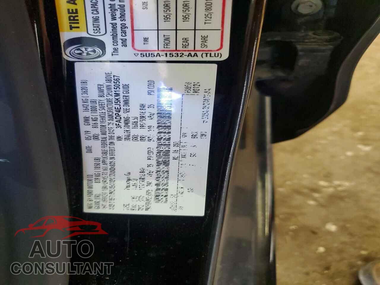 FORD FIESTA 2019 - 3FADP4EJ5KM150567
