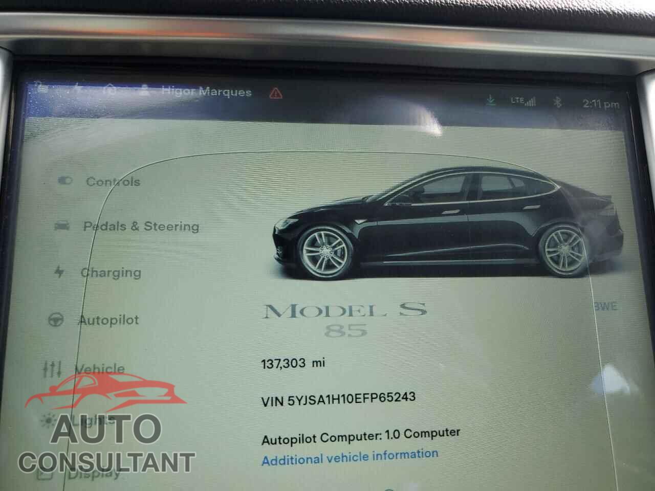 TESLA MODEL S 2014 - 5YJSA1H10EFP65243