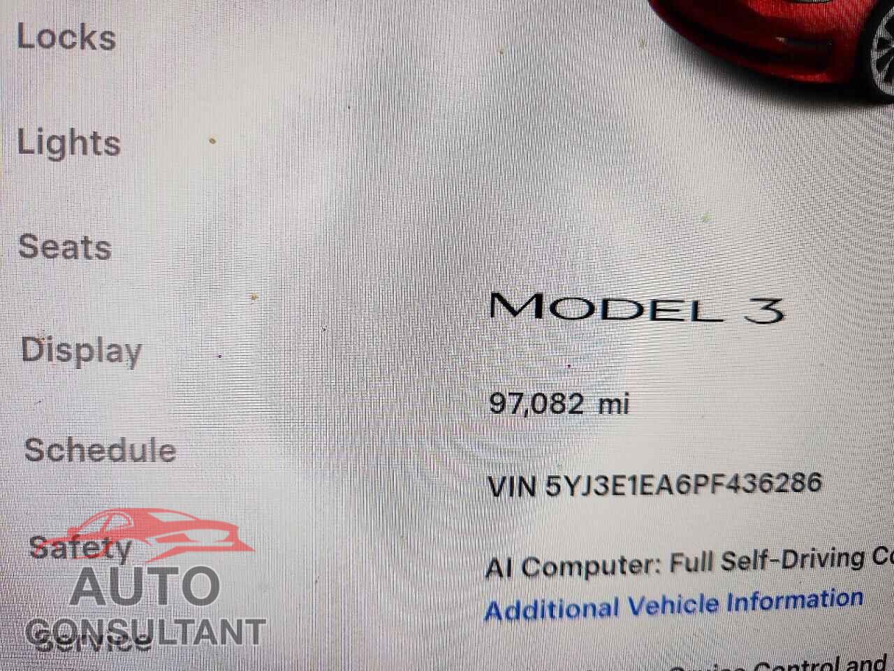 TESLA MODEL 3 2023 - 5YJ3E1EA6PF436286