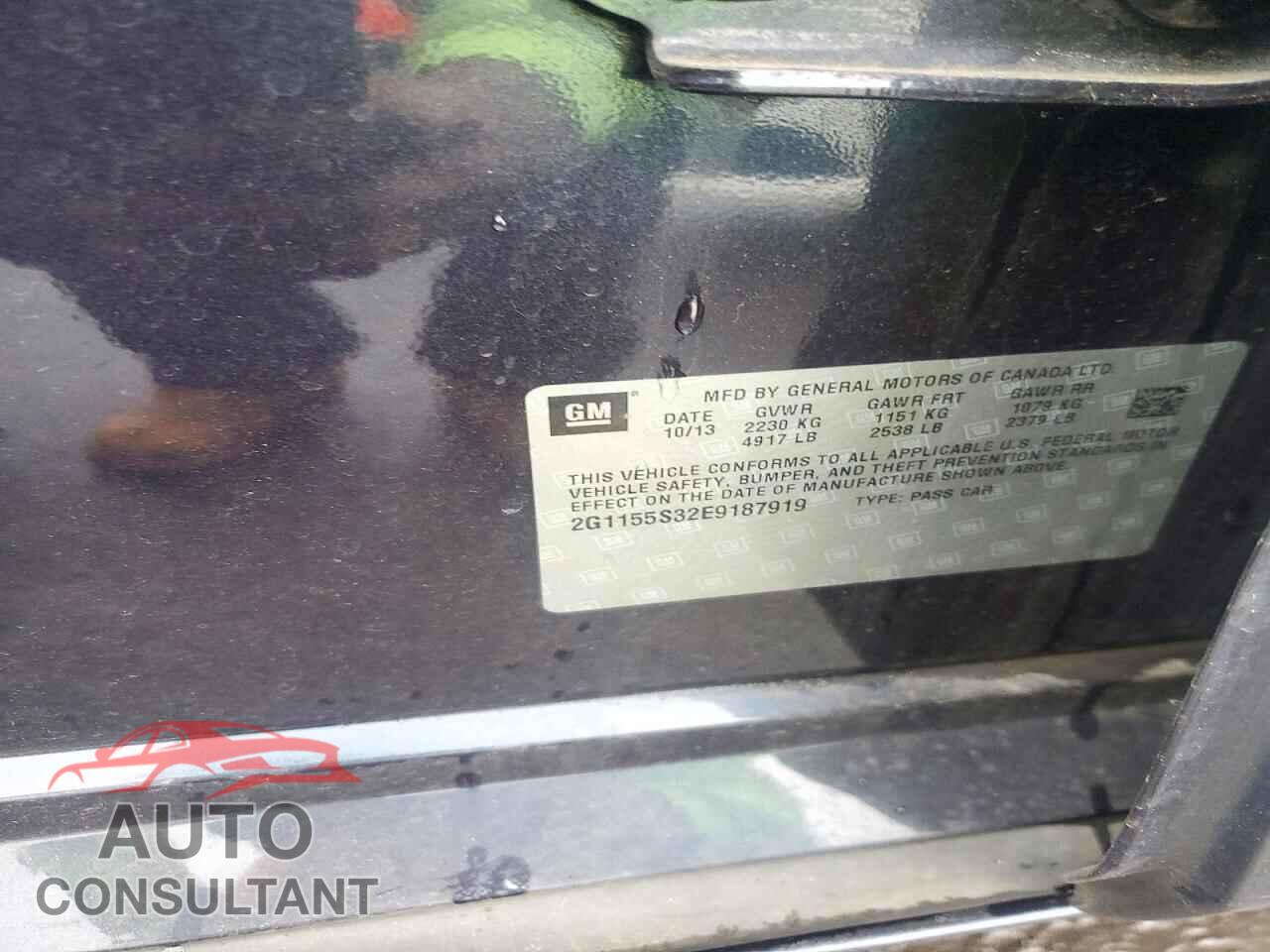 CHEVROLET IMPALA 2014 - 2G1155S32E9187919