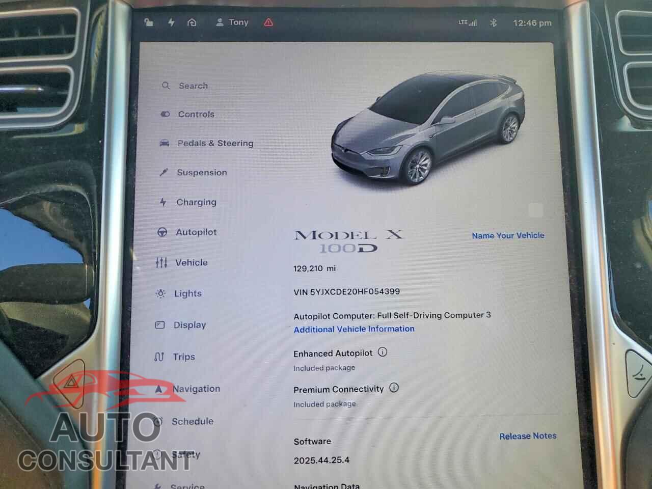 TESLA MODEL X 2017 - 5YJXCDE20HF054399