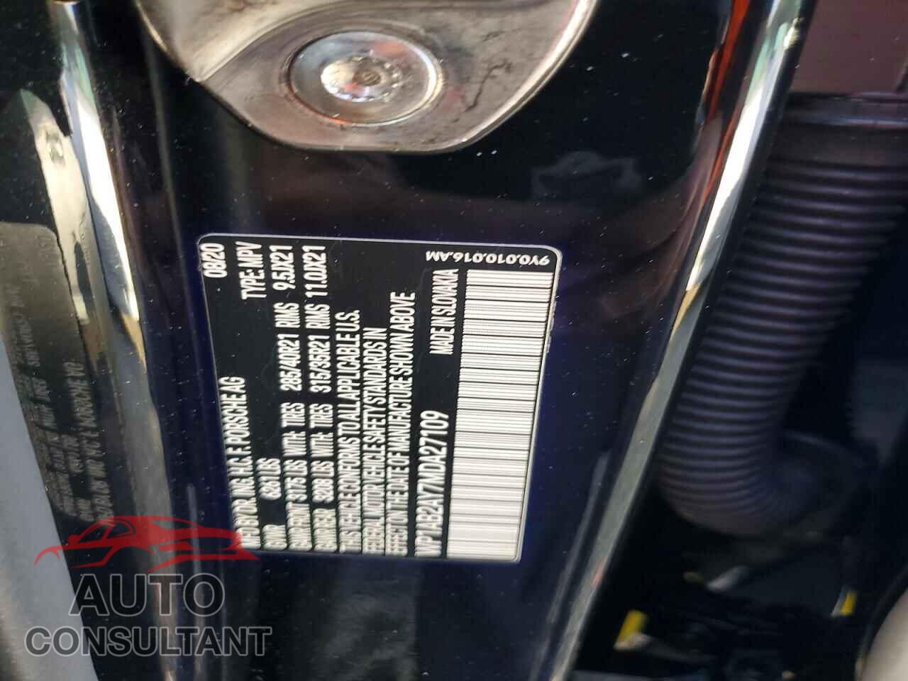 PORSCHE CAYENNE 2021 - WP1AB2AY7MDA27109