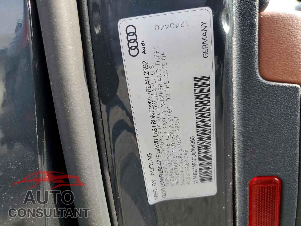 AUDI A4 2020 - WAUGMAF40LA064960