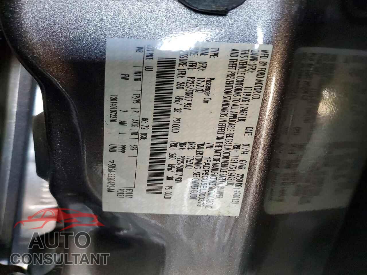 FORD CMAX 2014 - 1FADP5CU5EL503379