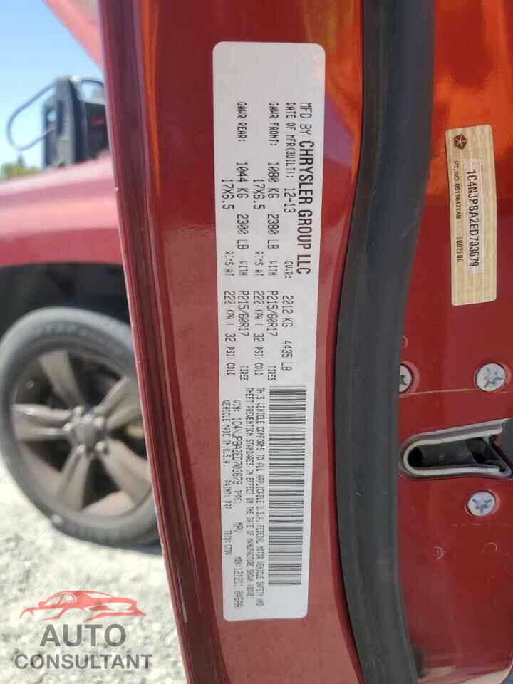 JEEP PATRIOT 2014 - 1C4NJPBA2ED703679