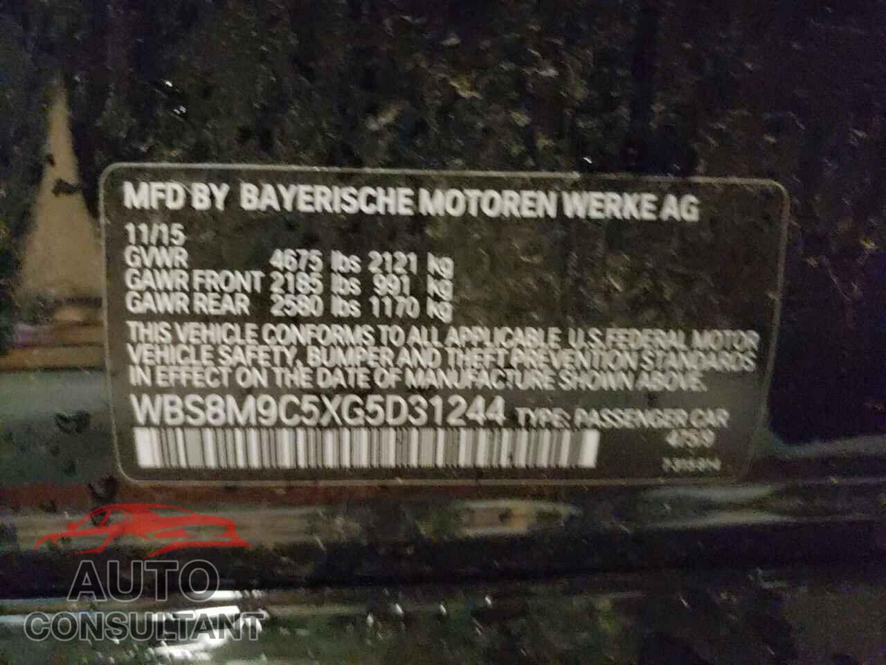 BMW M3 2016 - WBS8M9C5XG5D31244