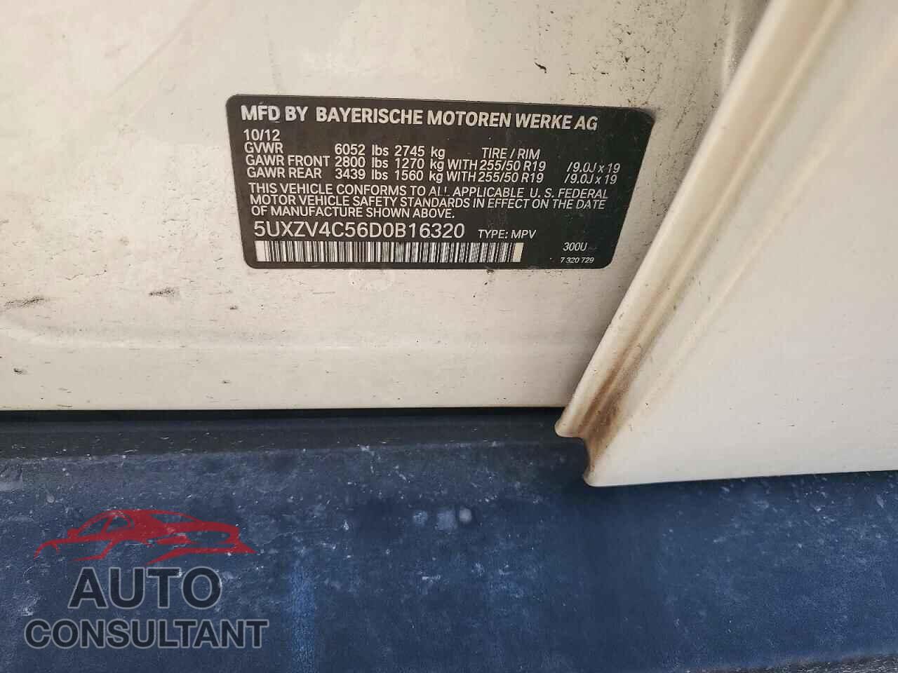 BMW X5 2013 - 5UXZV4C56D0B16320