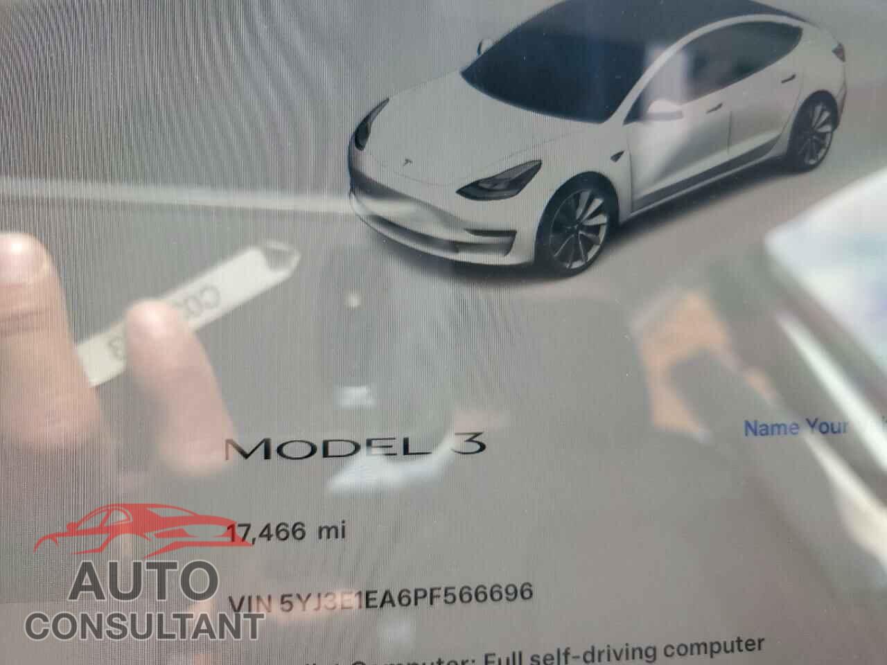 TESLA MODEL 3 2023 - 5YJ3E1EA6PF566696