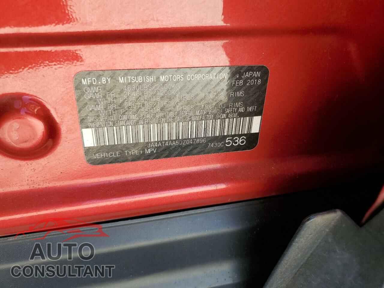 MITSUBISHI ECLIPSE 2018 - JA4AT4AA5JZ047896