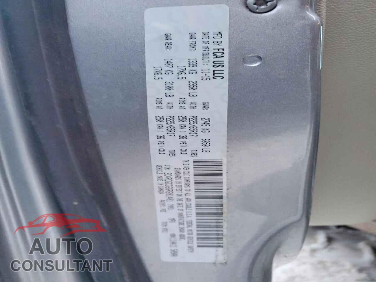 DODGE CARAVAN 2016 - 2C4RDGCG6GR201401