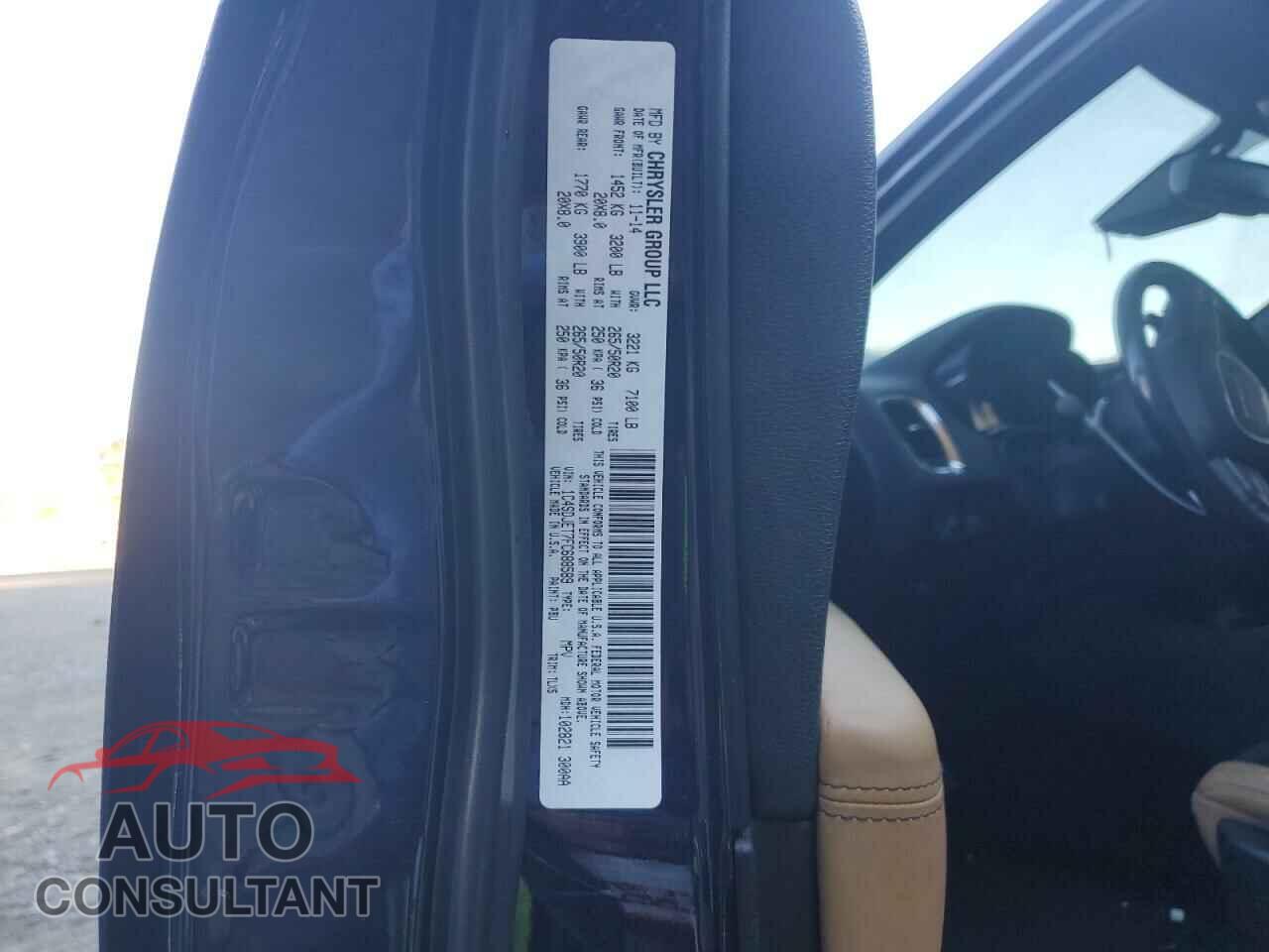 DODGE DURANGO 2015 - 1C4SDJET7FC688589