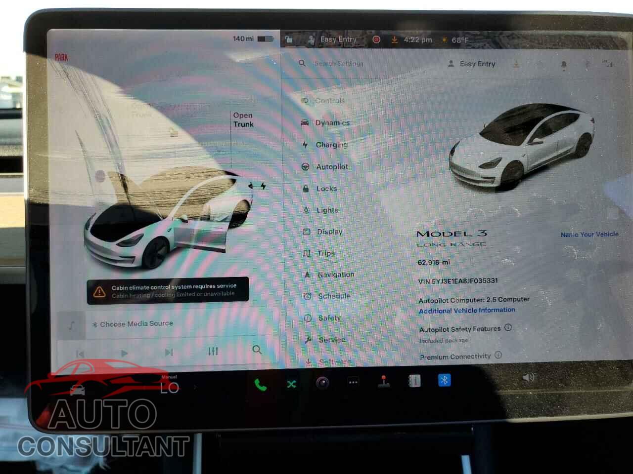 TESLA MODEL 3 2018 - 5YJ3E1EA8JF035331