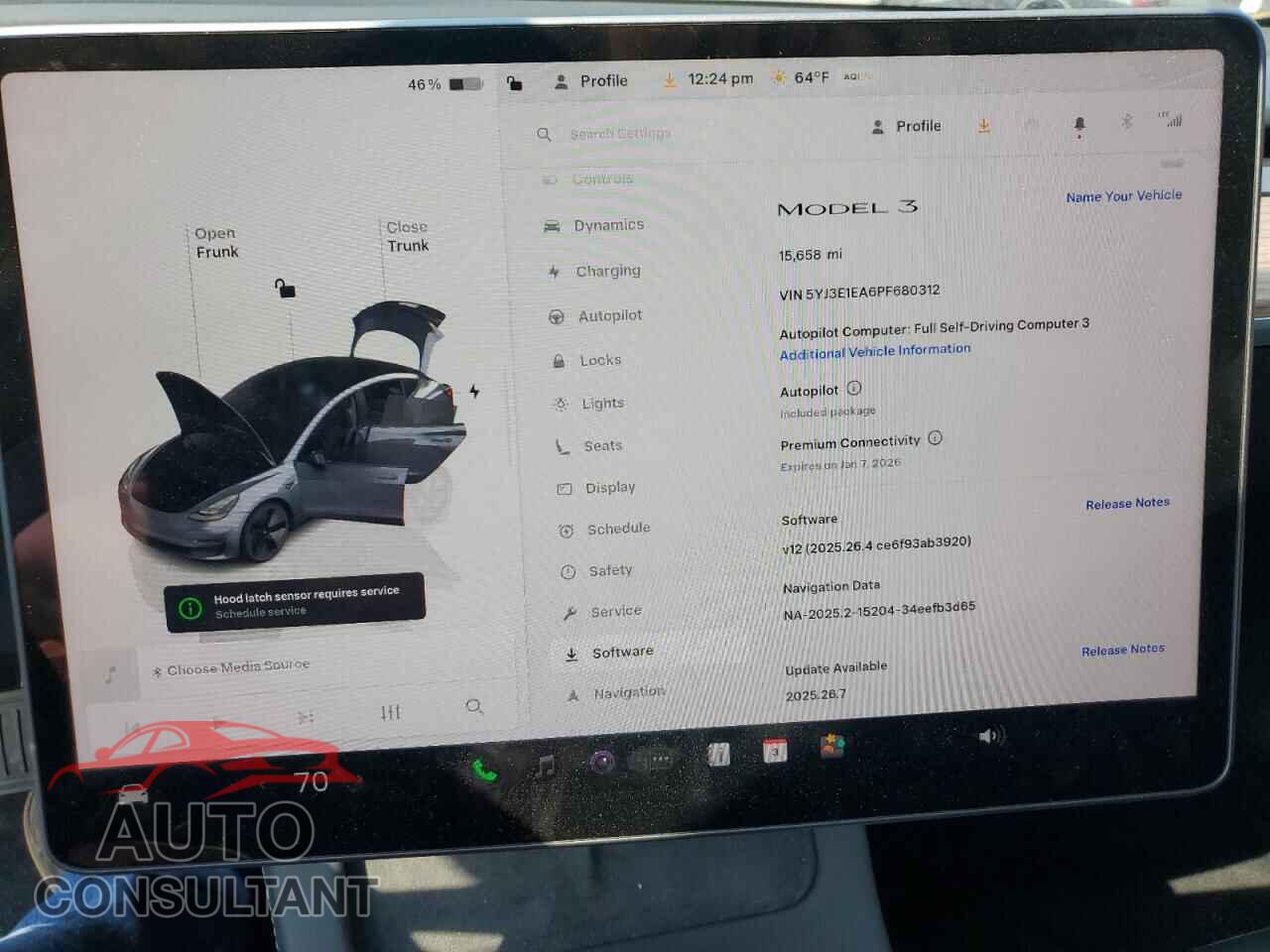 TESLA MODEL 3 2023 - 5YJ3E1EA6PF680312