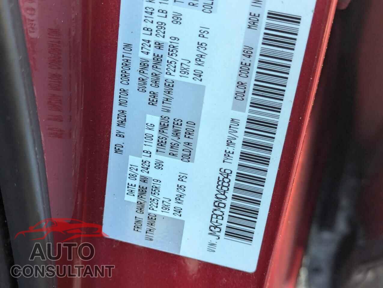 MAZDA CX-5 2021 - JM3KFBCM6M0466546