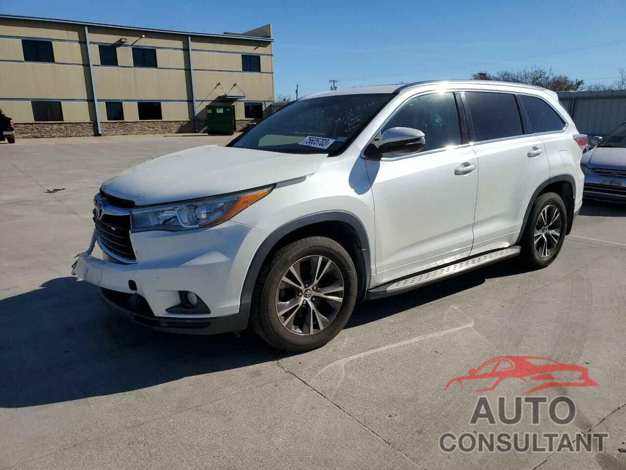 TOYOTA HIGHLANDER 2016 - 5TDKKRFH3GS139650