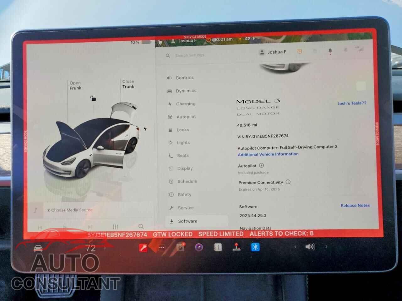 TESLA MODEL 3 2022 - 5YJ3E1EB5NF267674