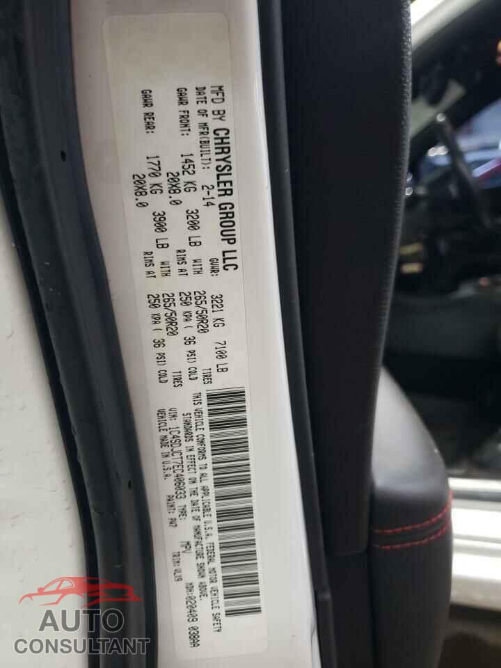 DODGE DURANGO 2014 - 1C4SDJCT7EC406033