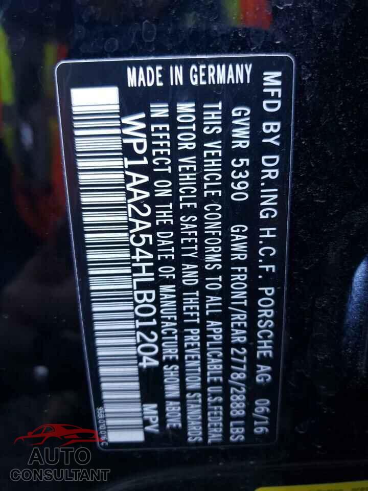 PORSCHE MACAN 2017 - WP1AA2A54HLB01204