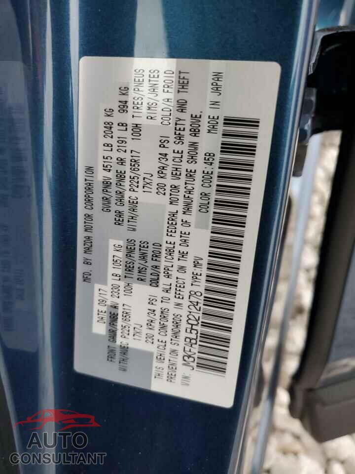 MAZDA CX-5 2017 - JM3KFABL5H0212478