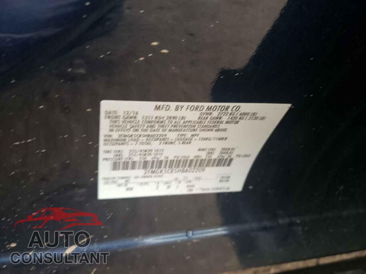 FORD FLEX 2017 - 2FMGK5C85HBA02209