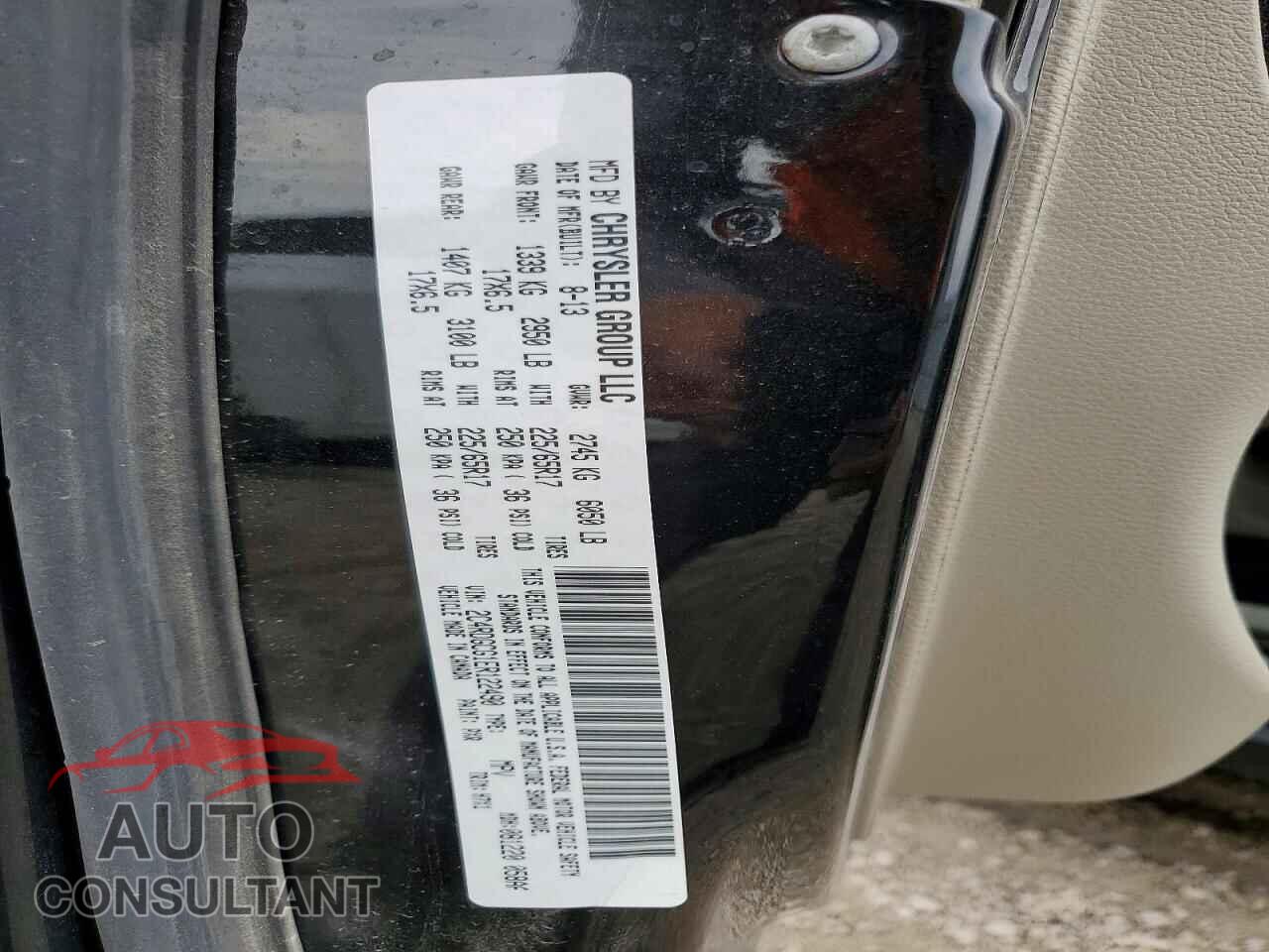 DODGE CARAVAN 2014 - 2C4RDGCG1ER122490