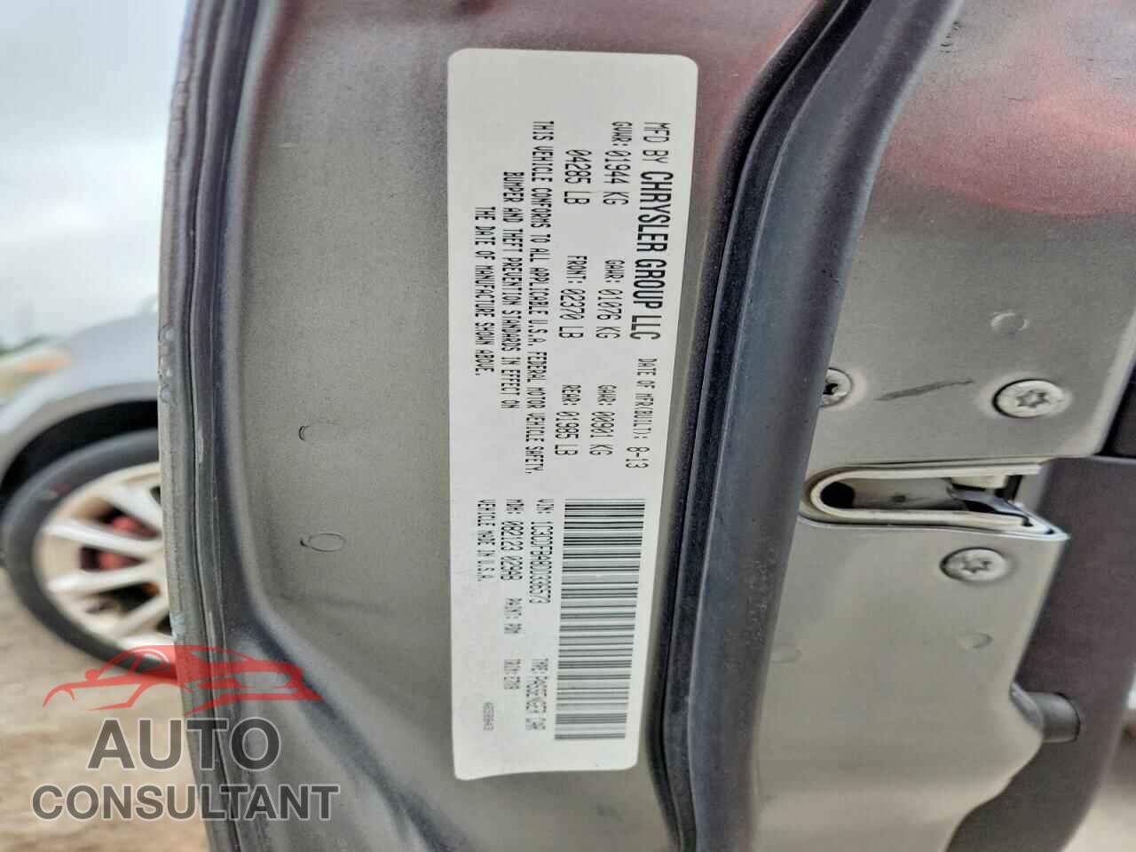 DODGE DART 2013 - 1C3CDFBA8DD336573