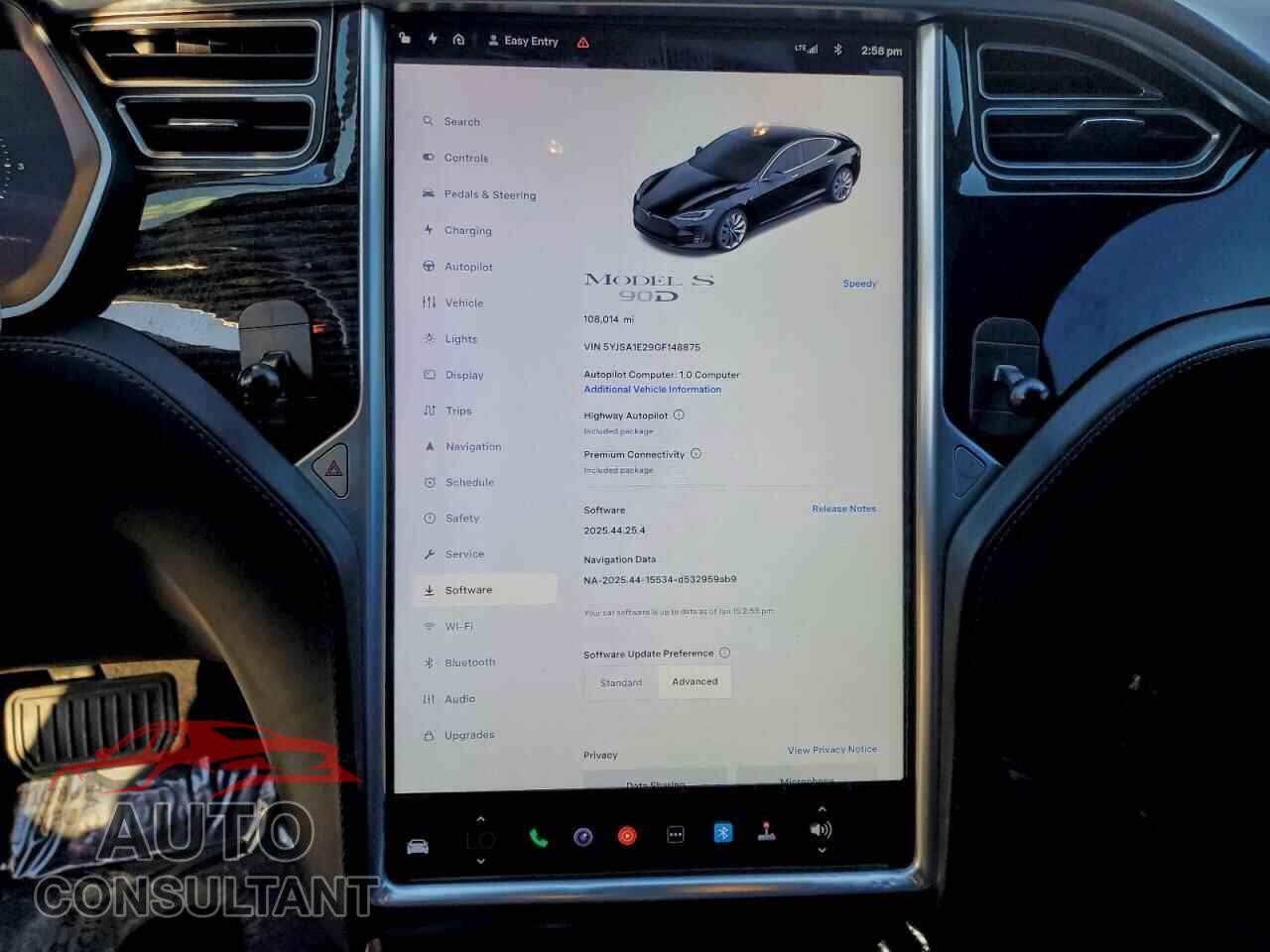 TESLA MODEL S 2016 - 5YJSA1E29GF148875
