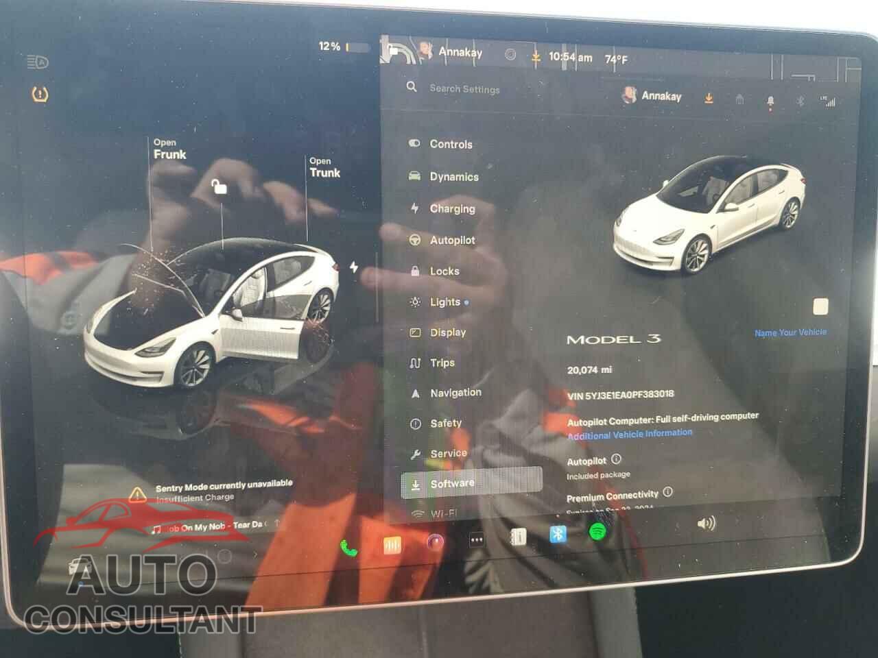 TESLA MODEL 3 2023 - 5YJ3E1EA0PF383018