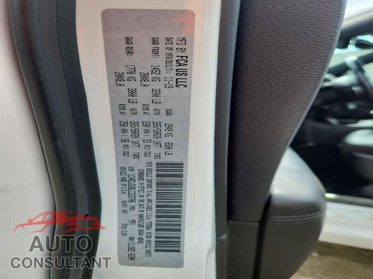 DODGE DURANGO 2020 - 1C4RDJDG8LC223706