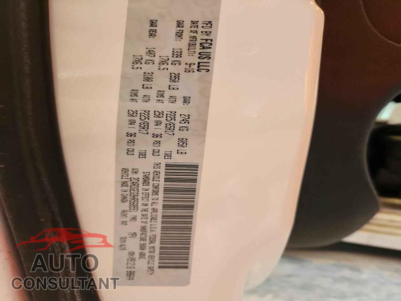 DODGE CARAVAN 2017 - 2C4RDGEG9HR568551