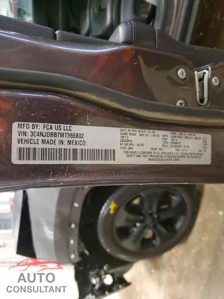 JEEP COMPASS 2021 - 3C4NJDBB7MT565802