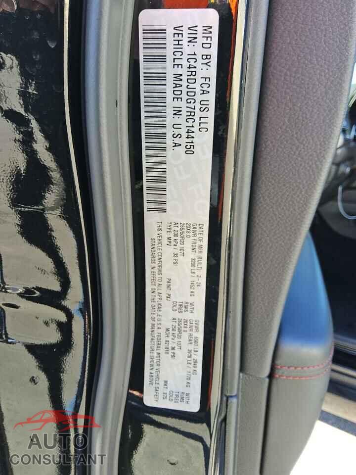 DODGE DURANGO 2024 - 1C4RDJDG7RC144150